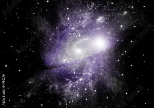 galaxy in a free space