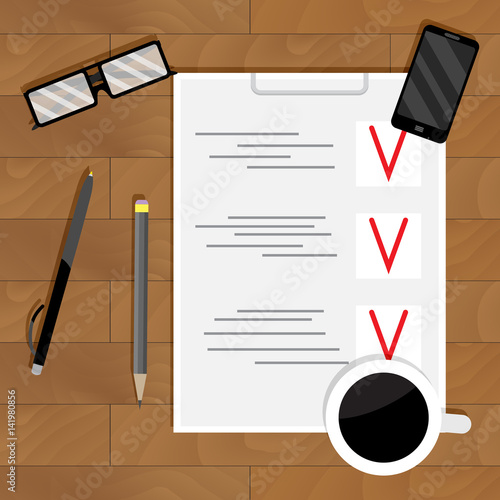 Checklist plan and organization