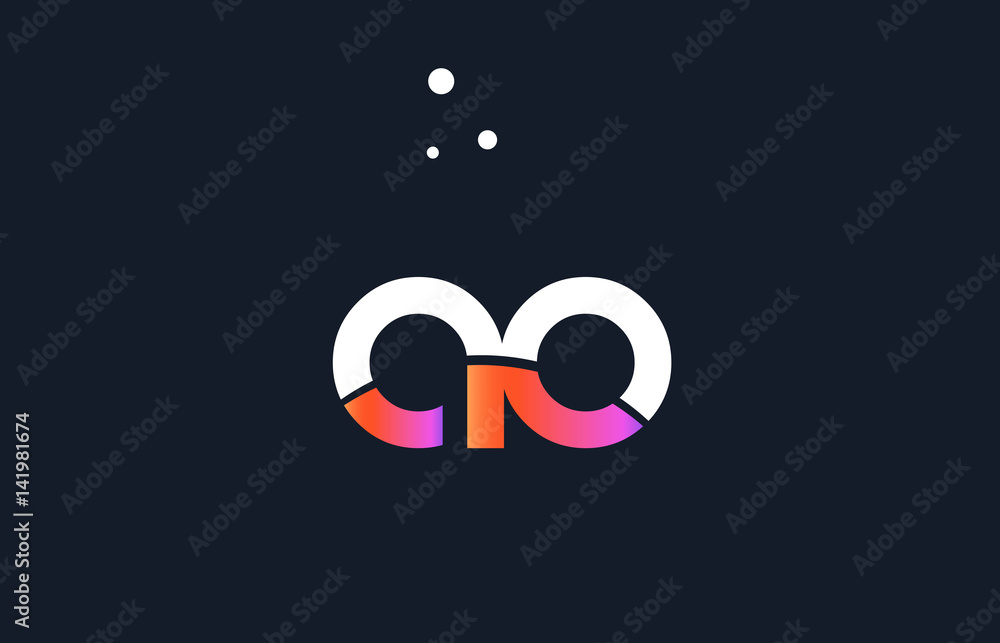 ao a o pink purple white blue alphabet letter logo icon template ao a o pink purple white blue alphabet letter logo icon template