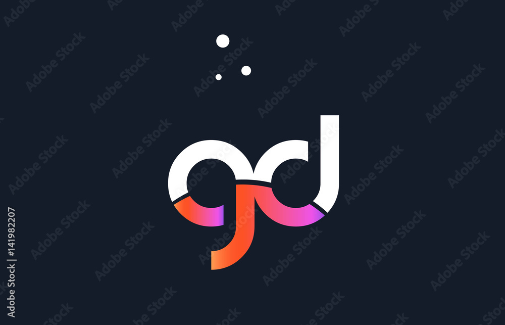 gd g d pink purple white blue alphabet letter logo icon template gd g d pink purple white blue alphabet letter logo icon template