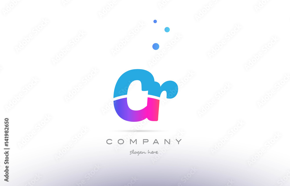 cr c r pink blue white modern alphabet letter logo icon template cr c r pink blue white modern alphabet letter logo icon template