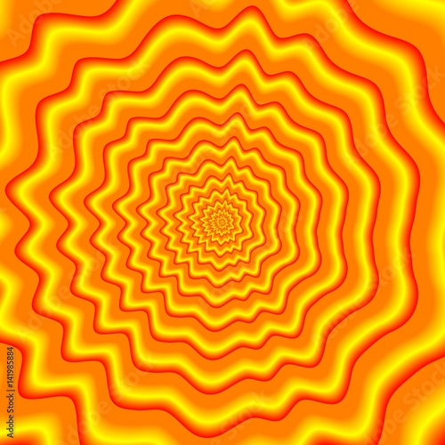 psychedelic vibrant orange, red and yellow pattern texture background