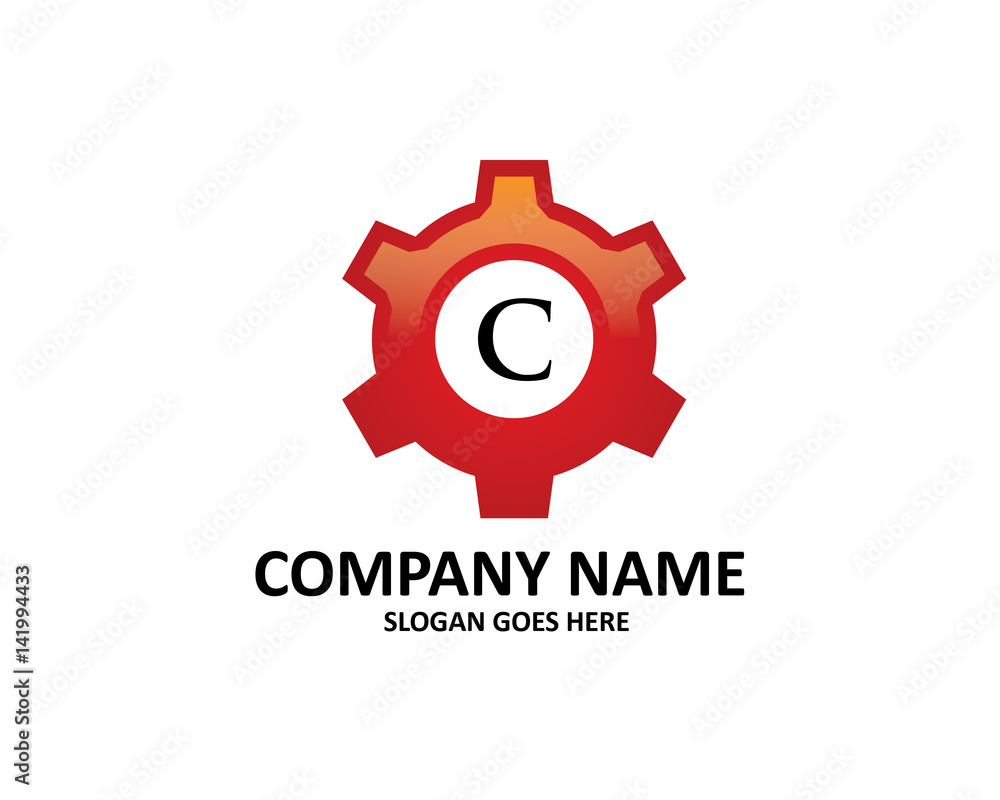 C Letter Gear Logo C Letter Gear Logo