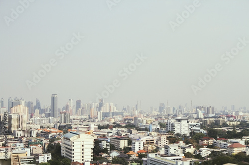 Bangkok city skyline in daylight