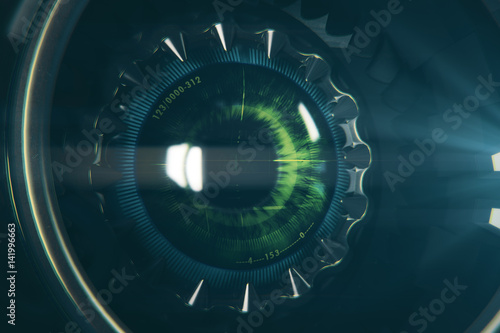 Round robotic eye