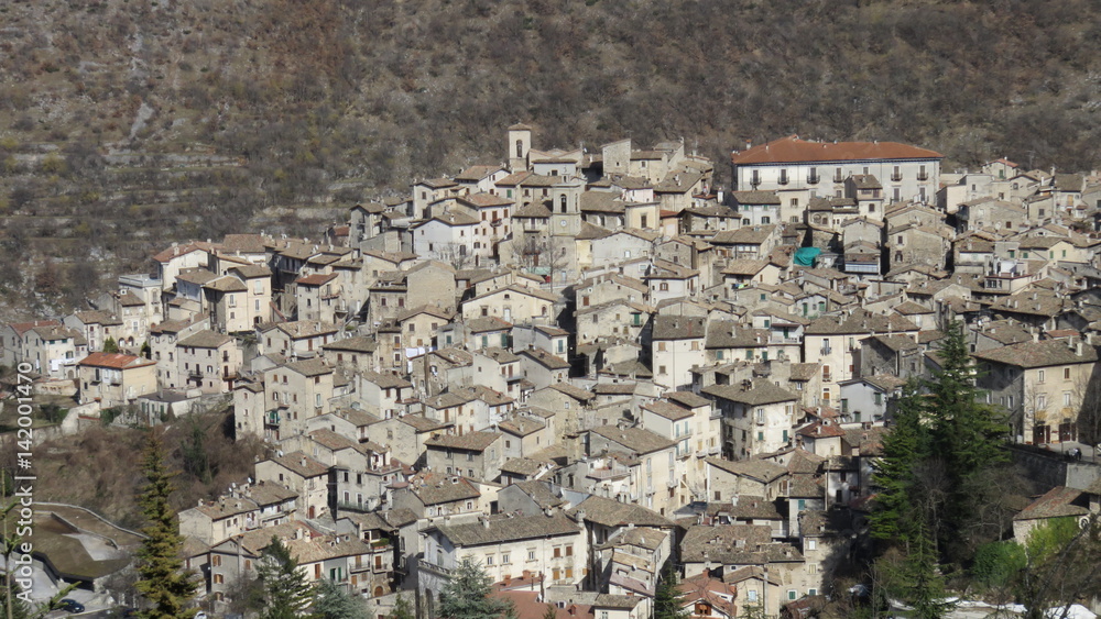scanno colorful country in abruzzi
