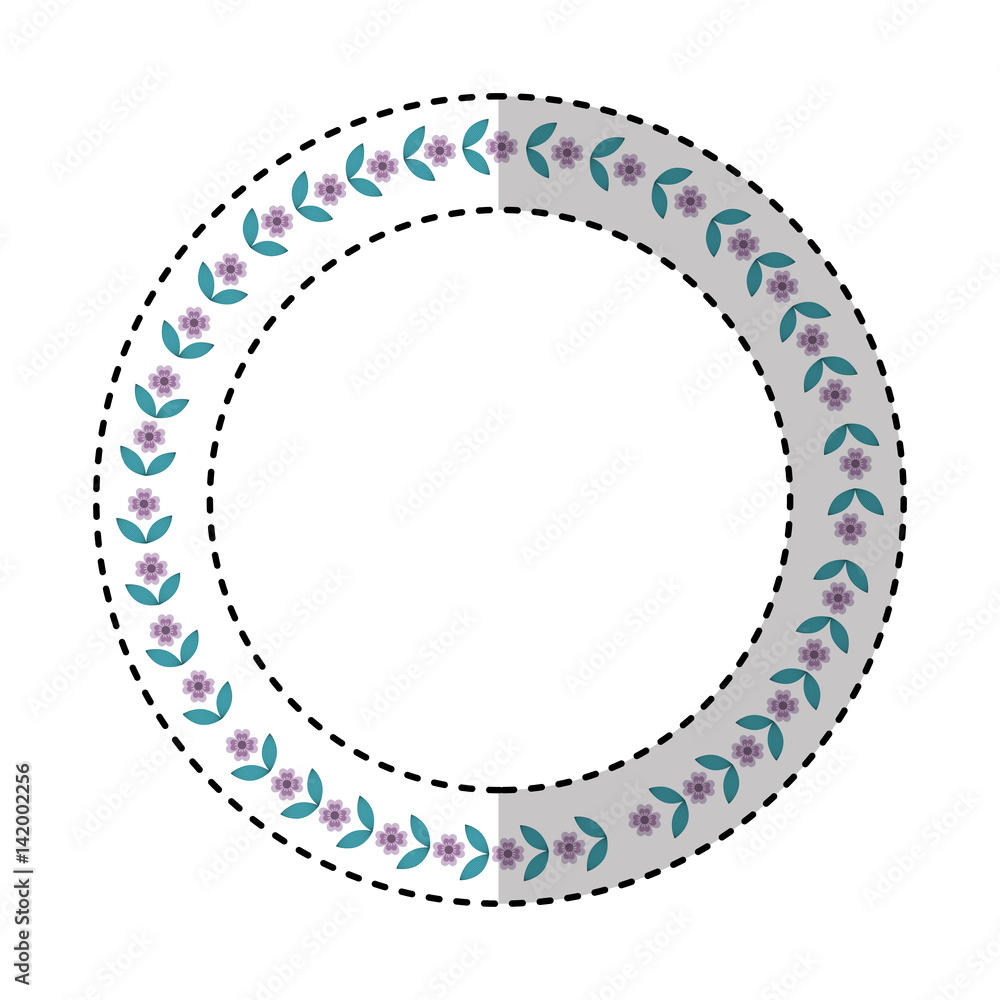 floral wreath decoration card vector illustration design floral wreath decoration card vector illustration design