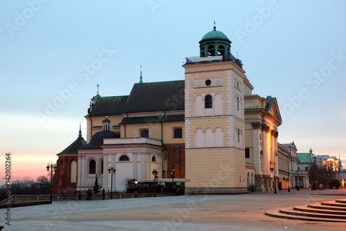 St. Anne church at Castle square in Warsaw  Poland