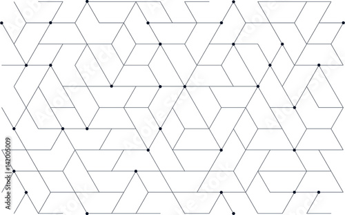 Dekoracja na wymiar  tech-pattern-geometryczny-wzor-siatki-tillable-powtarzalna-technologia-hi-tech
