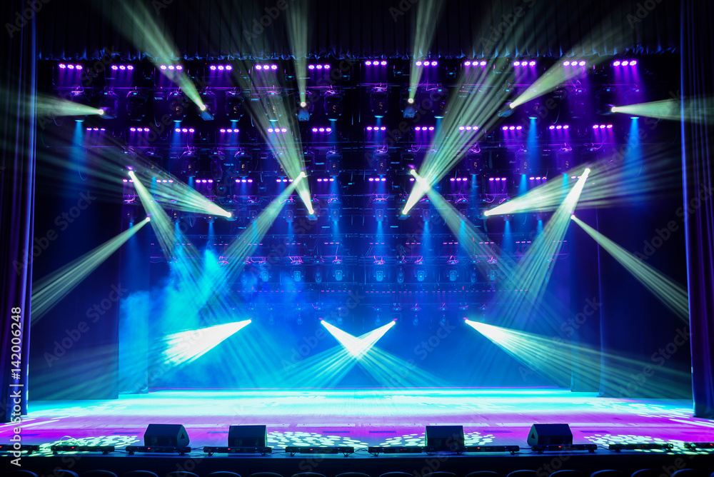 Illuminated show stage