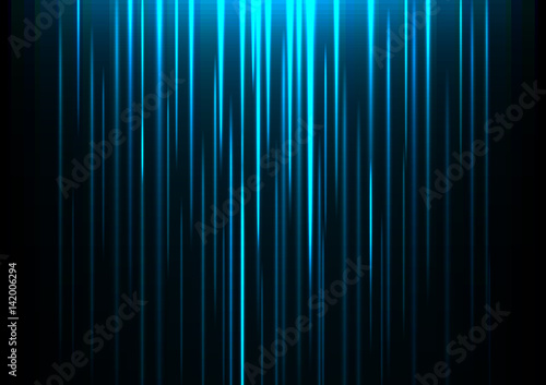light falling template, speed laser from above, technology background, glowing line abstract background, vector illustration