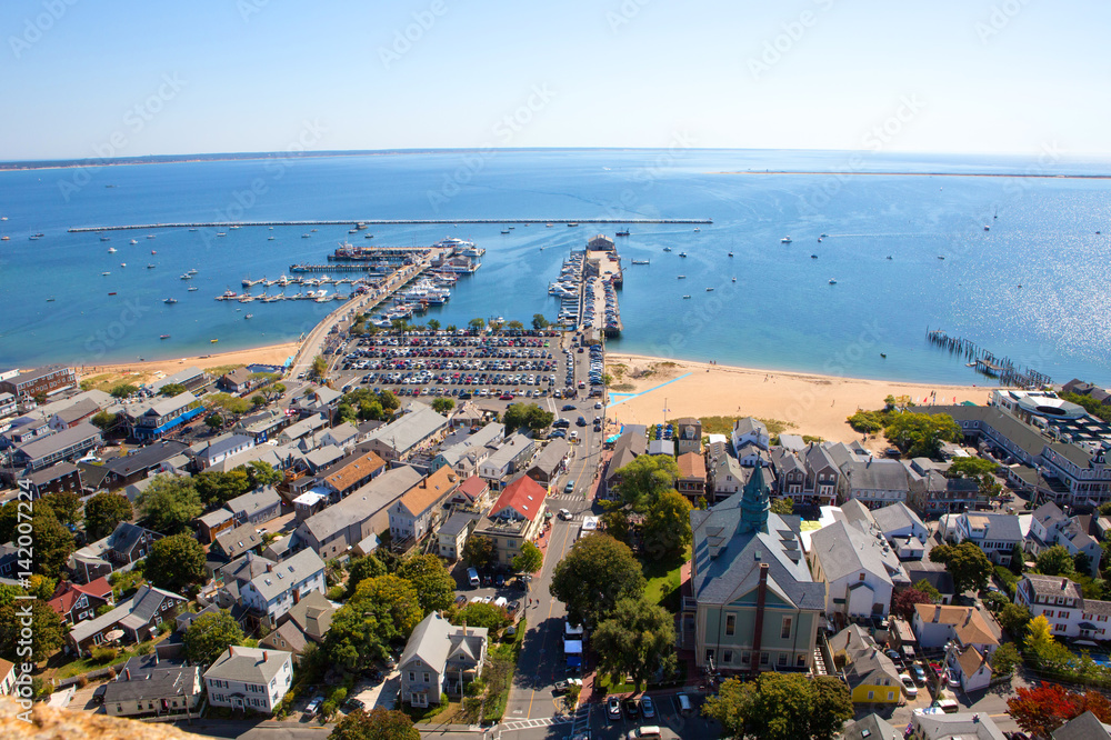 Cape Cod seashore, viewed from Pilgrim Monument, Massachusetts