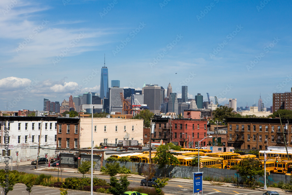 New York City skyline view from Brooklyn