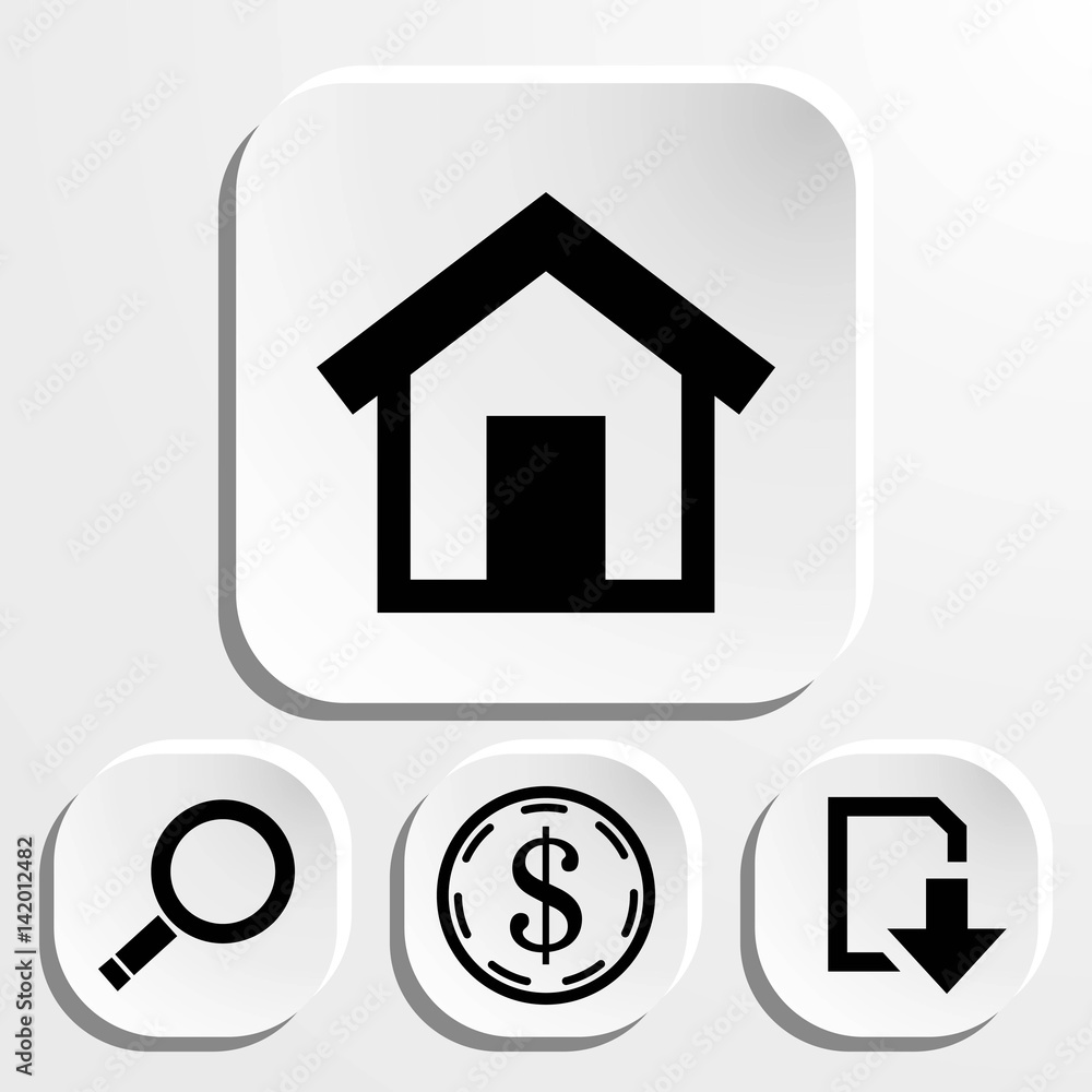 home icon stock vector illustration flat design home icon stock vector illustration flat design