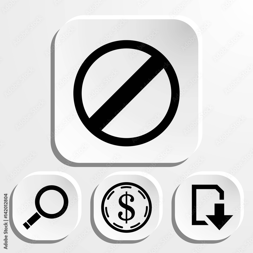 rescricted icon stock vector illustration flat design rescricted icon stock vector illustration flat design