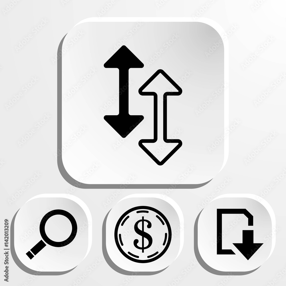 arrow icon stock vector illustration flat design arrow icon stock vector illustration flat design