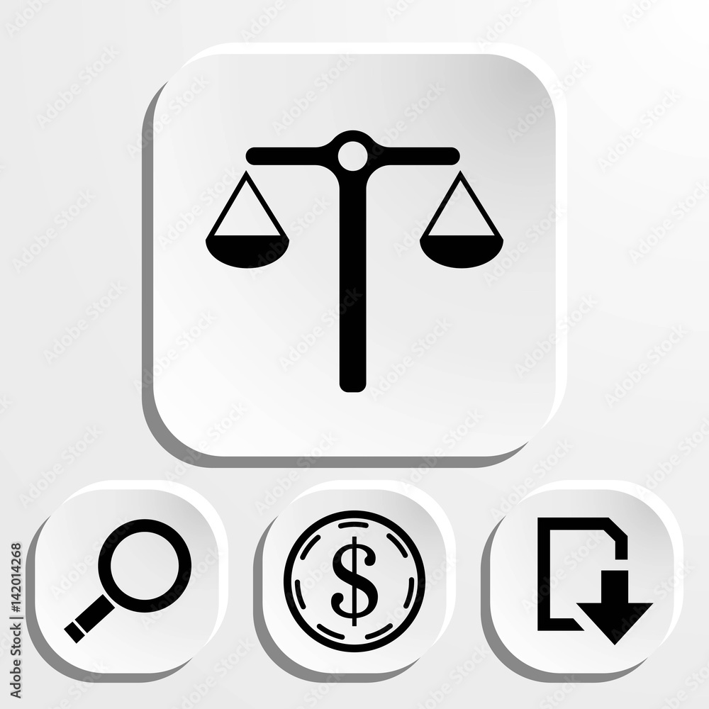 scales icon stock vector illustration stock vector illustration flat design scales icon stock vector illustration stock vector illustration flat design