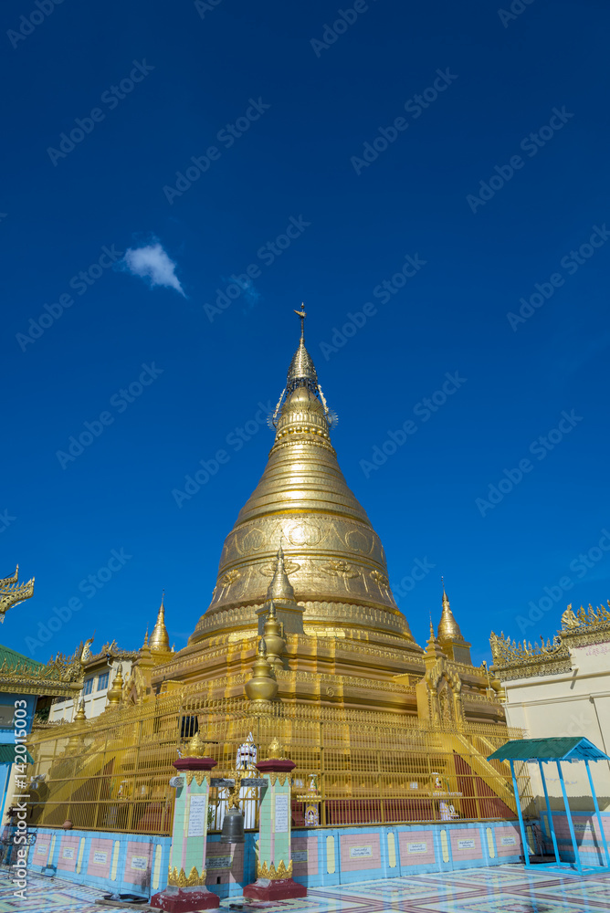 The temple has a beautiful art in Burma .
