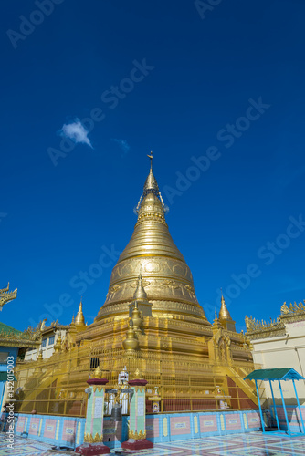 The temple has a beautiful art in Burma .