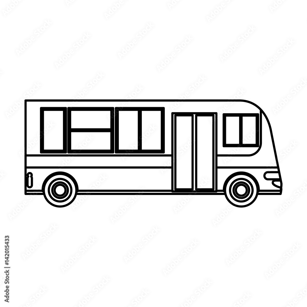 bus transport service public outline vector illustration eps 10 bus transport service public outline vector illustration eps 10