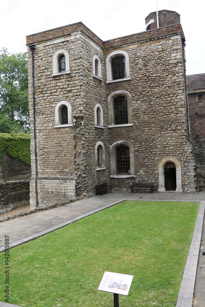 Jewel Tower in London is one of last part of original medieval Palace of Westminster, United Kingdom