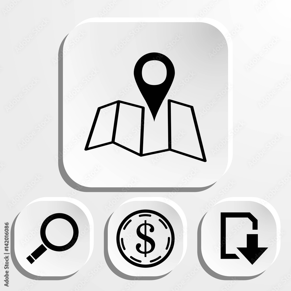 navigation icon stock vector illustration flat design navigation icon stock vector illustration flat design