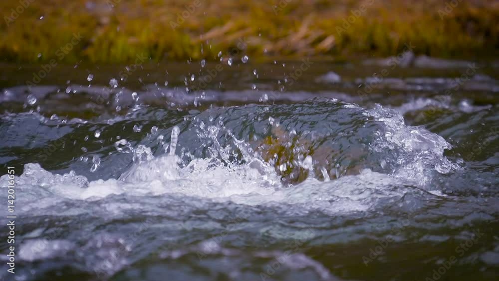 mountain river close up water slow motion mountain river close up water slow motion