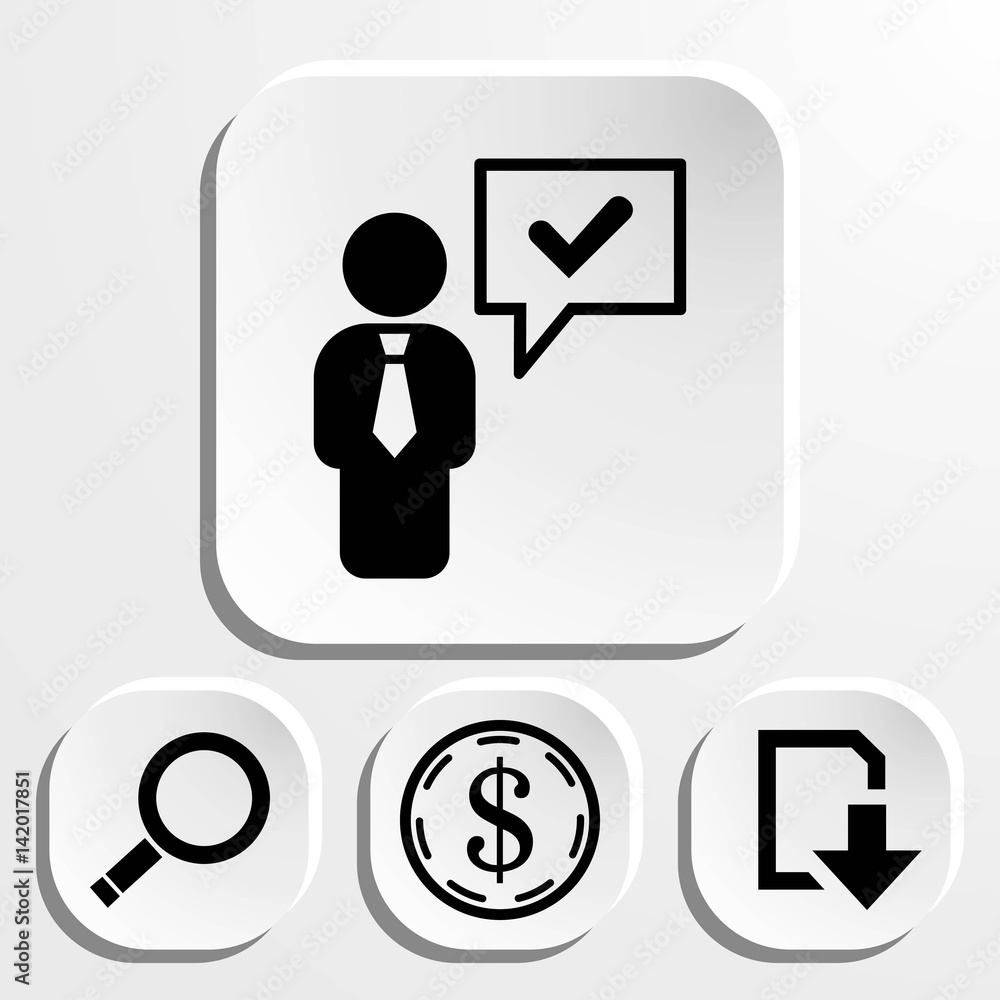 Speech Bubbles Icon. Chat pictogram icon stock vector illustration Speech Bubbles Icon. Chat pictogram icon stock vector illustration