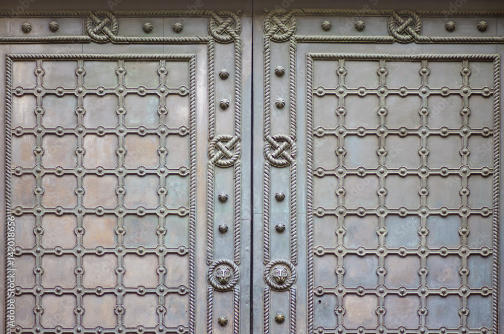 Ancient wooden door