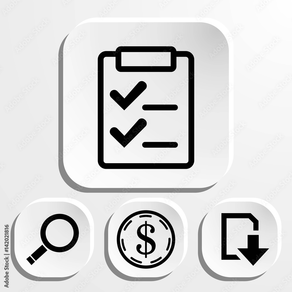 checklist icon stock vector illustration flat design checklist icon stock vector illustration flat design