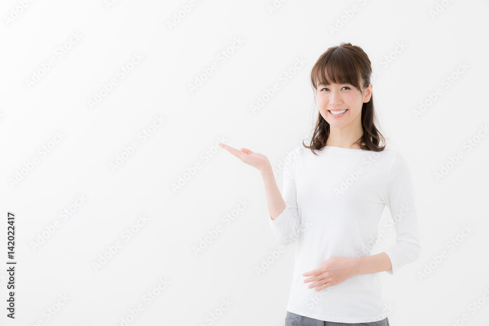 portrait of young asian woman isolated on white background portrait of young asian woman isolated on white background