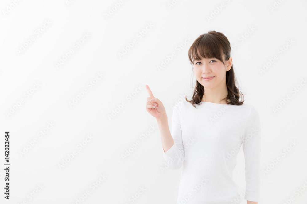 portrait of young asian woman isolated on white background portrait of young asian woman isolated on white background