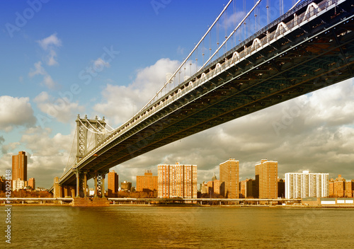 Fototapeta Naklejka Na Ścianę i Meble -  Manhattan Bridge.