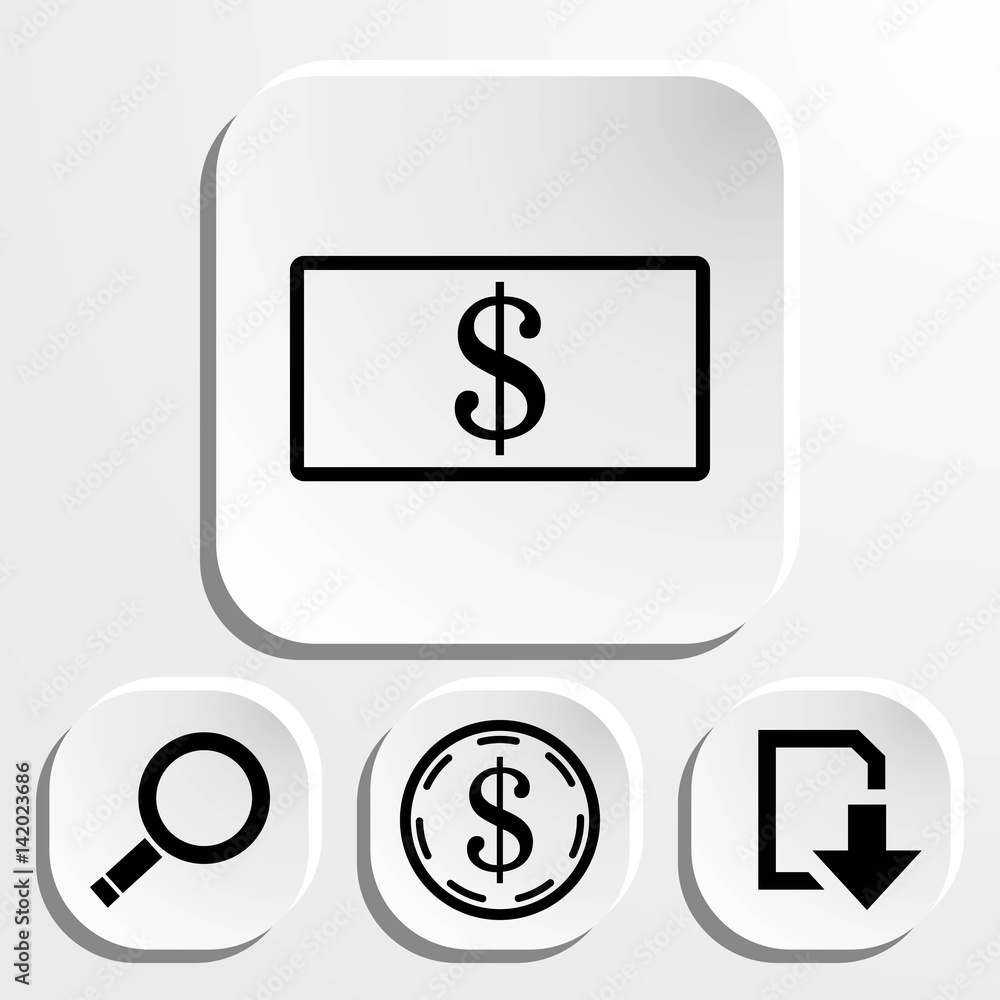 dollar money icon stock vector illustration flat design dollar money icon stock vector illustration flat design