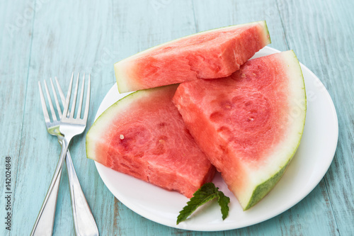 Slices of Watermelon In Summertime