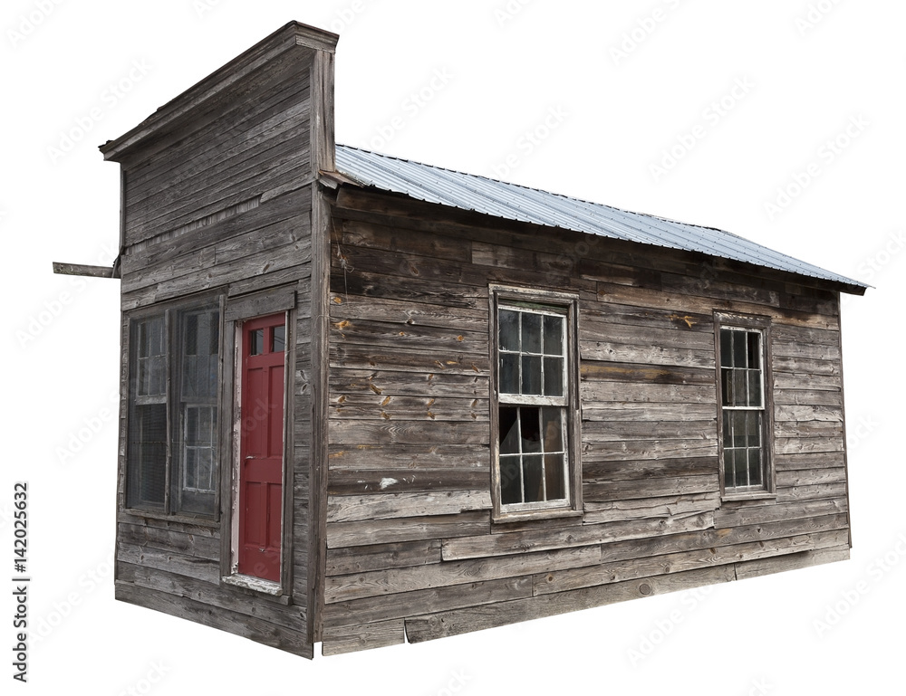 Deserted abandoned weathered wood building. Deserted abandoned weathered wood building.