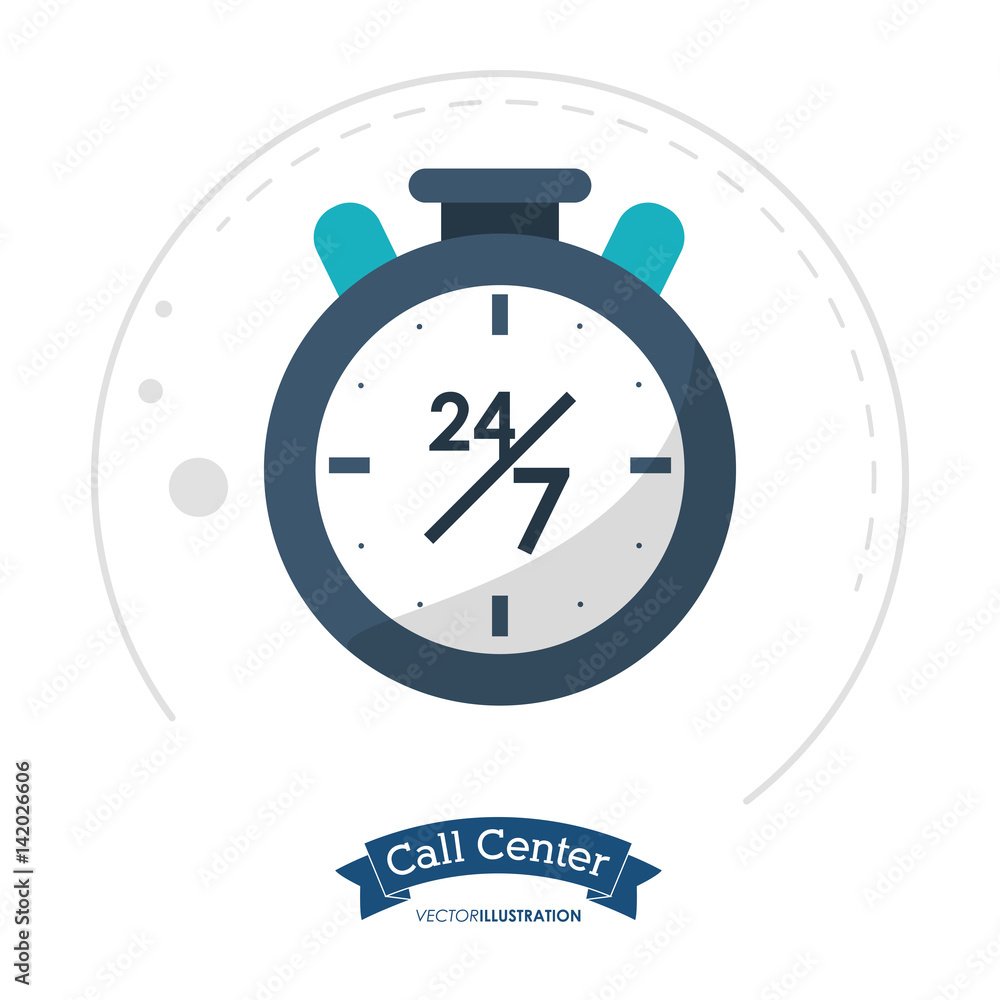 call center clock time service vector illustration eps 10 call center clock time service vector illustration eps 10