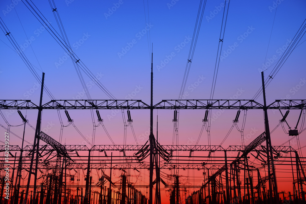High voltage power grid
