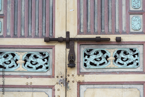 old door with bolts
