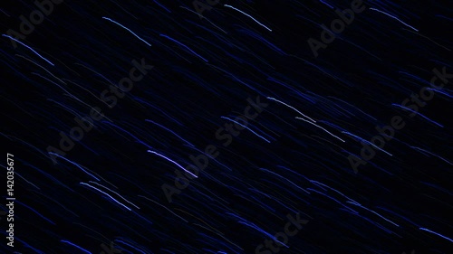 beautiful star trails at national park