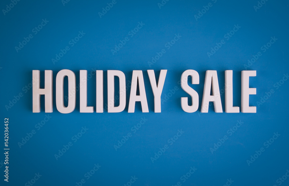 Holiday Sale sign lettering