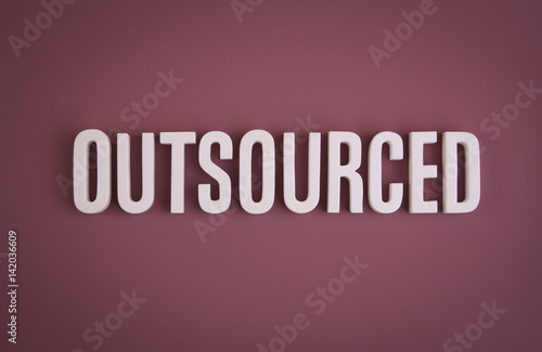 Outsourced sign lettering