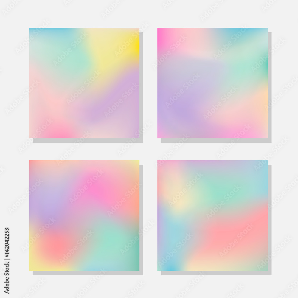 Blurred abstract pastel color backgrounds