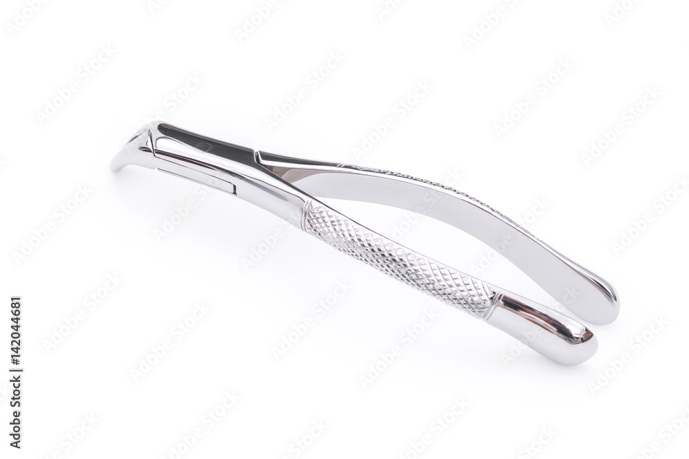 Dental tools and equipment on white background Dental tools and equipment on white background