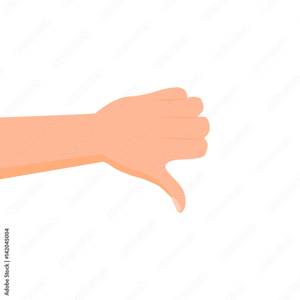 Cartoon hand icon isolated on white background Cartoon hand icon isolated on white background