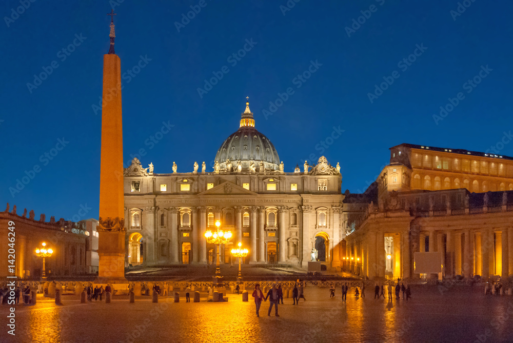 St. Peter's Square at Dusk