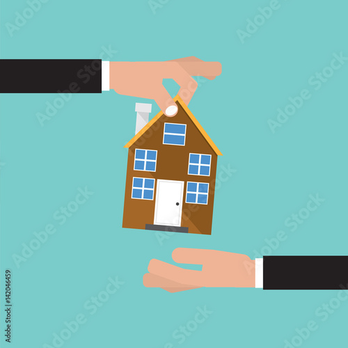 Buying Home  Real Estate Investment Concept Vector Illustration
