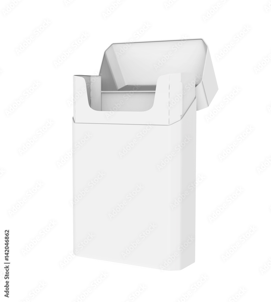 Empty Pack of Cigarettes Isolated Empty Pack of Cigarettes Isolated