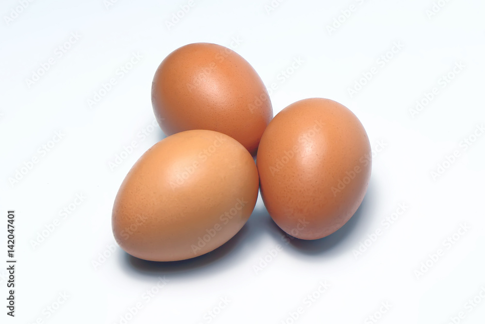 Organic Eggs. Organic Food in thailand.White Background. Organic Eggs. Organic Food in thailand.White Background.