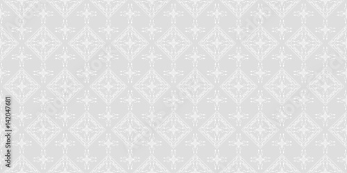 Seamless damask wallpaper. Grey and white color. Design wallpaper, decoration pattern repeating, pattern for graphic design.